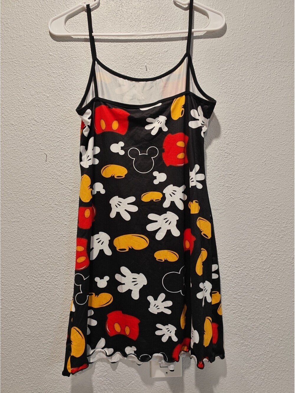 Disney Mickey Mouse Print Spaghetti Strap Dress